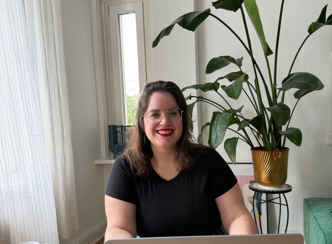 Sandra in her office